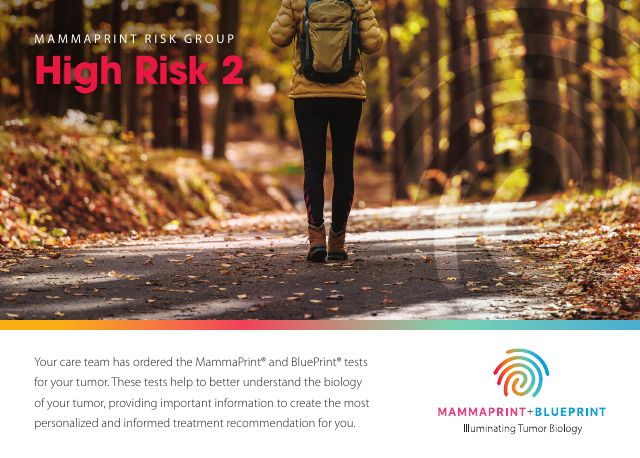 Prva stranica dokumenta: MammaPrint® — nalaz: visoki rizik 2 (High Risk 2)